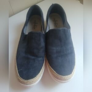Clarks Blue Suade Loafers